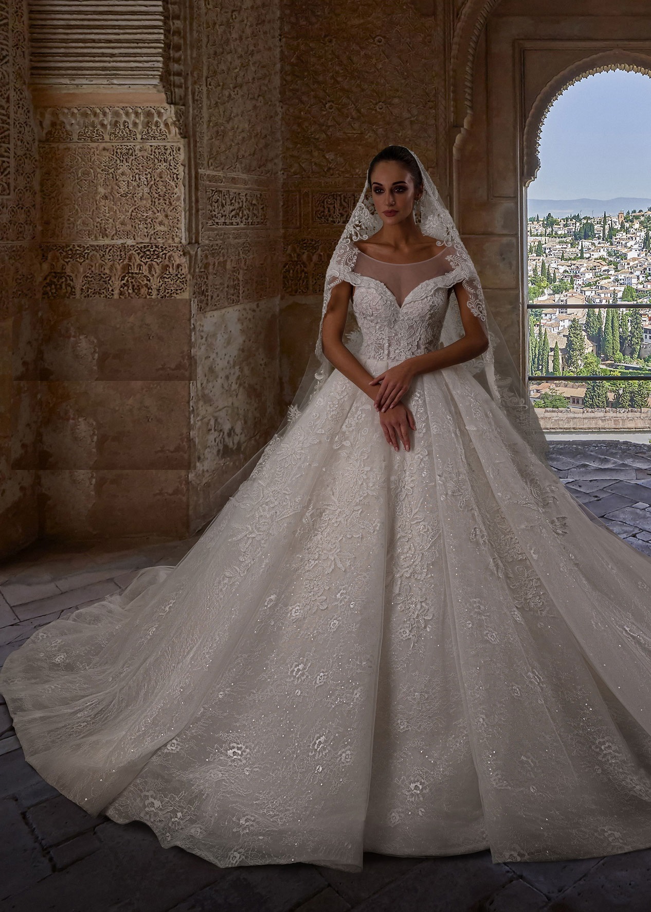 abito da sposa principessa scollo a barchetta - VSV - abiti su misura Torino